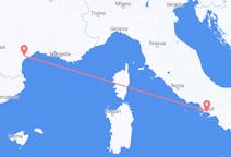 Flyg från Neapel, Italien till Aspiran, Frankrike