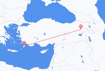 Flyreiser fra Ağrı, Tyrkia til Rhodes, Hellas