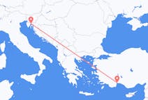 Vols d’Antalya, Turquie pour Rijeka, Croatie