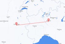Flyreiser fra Grenoble, Frankrike til Milano, Italia
