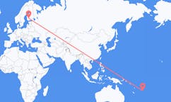 Flights from Kadavu Island, Fiji to Tampere, Finland