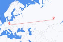 Fly fra Krasnojarsk til Praha