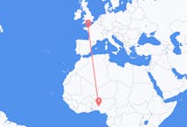 Flyrejser fra Ilorin, Nigeria til Rennes, Frankrig