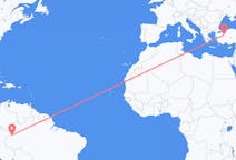 Flyreiser fra Leticia, Amazonas, Colombia til Eskişehir, Tyrkia