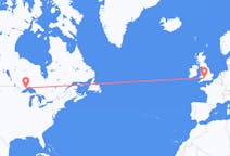 Flyg från Thunder Bay, Kanada till Bristol, England