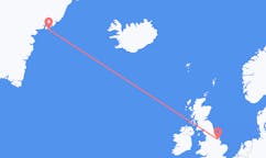 Flyg från Kulusuk, Grönland till Kirmington, England