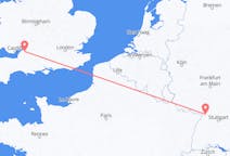 Flyreiser fra Bristol, England til Karlsruhe, Tyskland
