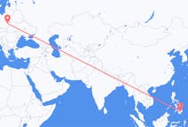 Flug frá Davao, Filippseyjum til Lublin, Póllandi
