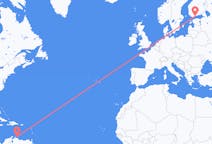 Flights from Willemstad, Curaçao to Helsinki, Finland