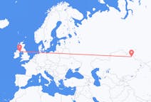 Flyrejser fra Pavlodar, Kasakhstan til Belfast, Nordirland