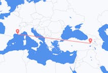Flyreiser fra Ağrı, Tyrkia til Marseille, Frankrike
