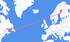Flyg från Charlottetown, Kanada till Karleby, Finland