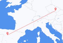 Flyreiser fra Valladolid, Spania til Brno, Tsjekkia