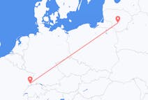 Vluchten van Kaunas, Litouwen naar Mulhouse, Zwitserland