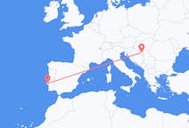 Vluchten van Osijek, Kroatië naar Lissabon, Portugal