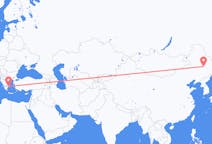 Flyrejser fra Harbin, Kina til Athen, Grækenland