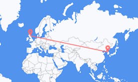Flights from South Korea to Scotland