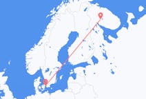 Flüge von der Stadt Kirovsk in die Stadt Kopenhagen