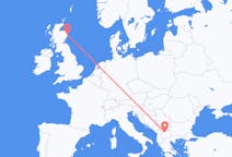 Flyg från Aberdeen till Skopje