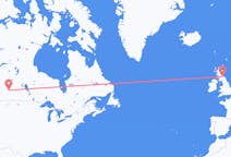 Flyreiser fra Saskatoon, Canada til Edinburgh, Skottland
