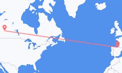 Flyreiser fra Lloydminster, Canada til Vitoria, Spania