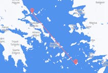 Vols depuis la ville d'Astypalée vers la ville de Skiathos