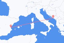Flug frá Dubrovnik, Króatíu til Valencia, Spáni