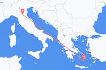 Flyg från Bologna till Santorini