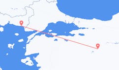Vols depuis la ville d'Eskişehir vers la ville d'Alexandroúpoli