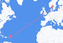 เที่ยวบิน จาก ไตรมาสที่ต่ำกว่าของเจ้าชาย, ซินต์มาร์เทน ไปยัง กอเทนเบิร์ก, สวีเดน