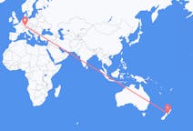 Vluchten van Wellington, Nieuw-Zeeland naar Stuttgart, Duitsland
