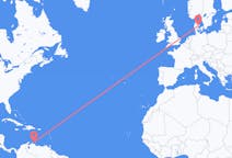 Flights from Willemstad to Aarhus