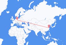 Flyreiser fra Wuxi, Kina til Leipzig, Tyskland