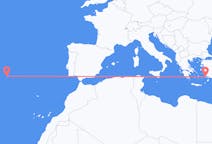 Flights from Santa Maria Island, Portugal to Kos, Greece