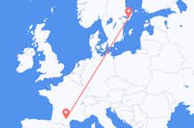 Flyreiser fra Castres, til Stockholm