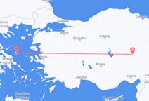 出发地 希腊出发地 斯基罗斯岛目的地 土耳其開塞利的航班