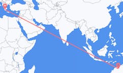 Vluchten van Kununurra, Australië naar Kalamáta, Griekenland