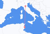 チュニジアのから スファクス、イタリアのへ フィレンツェフライト