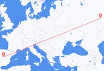 Fly fra Uljanovsk til Madrid