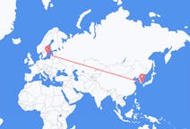 出发地 韩国釜山目的地 瑞典維斯比的航班
