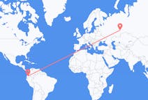 Flights from Quito, Ecuador to Yekaterinburg, Russia