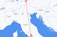 Flyreiser fra Innsbruck, Østerrike, til Roma, Østerrike
