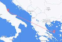 Vols depuis la ville de Pescara vers la ville de Skyros