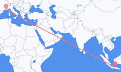 Flyg från Semarang, Indonesien till Toulon, Frankrike