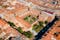 Musee des Augustins de Toulouse or Musee des Beaux-Arts aerial panoramic view, a fine arts museum in Toulouse city, France