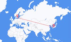 Flights from Okayama, Japan to Ronneby, Sweden