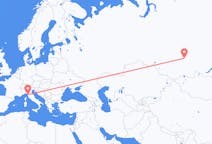Fly fra Krasnojarsk til Pisa