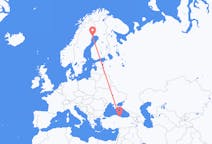 Flyg från Samsung, Turkiet till Luleå, Sverige