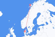 Flights from Svolvær, Norway to Billund, Denmark