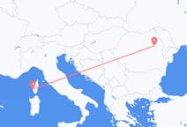 Flyreiser fra Bacau, Romania til Ajaccio, Frankrike